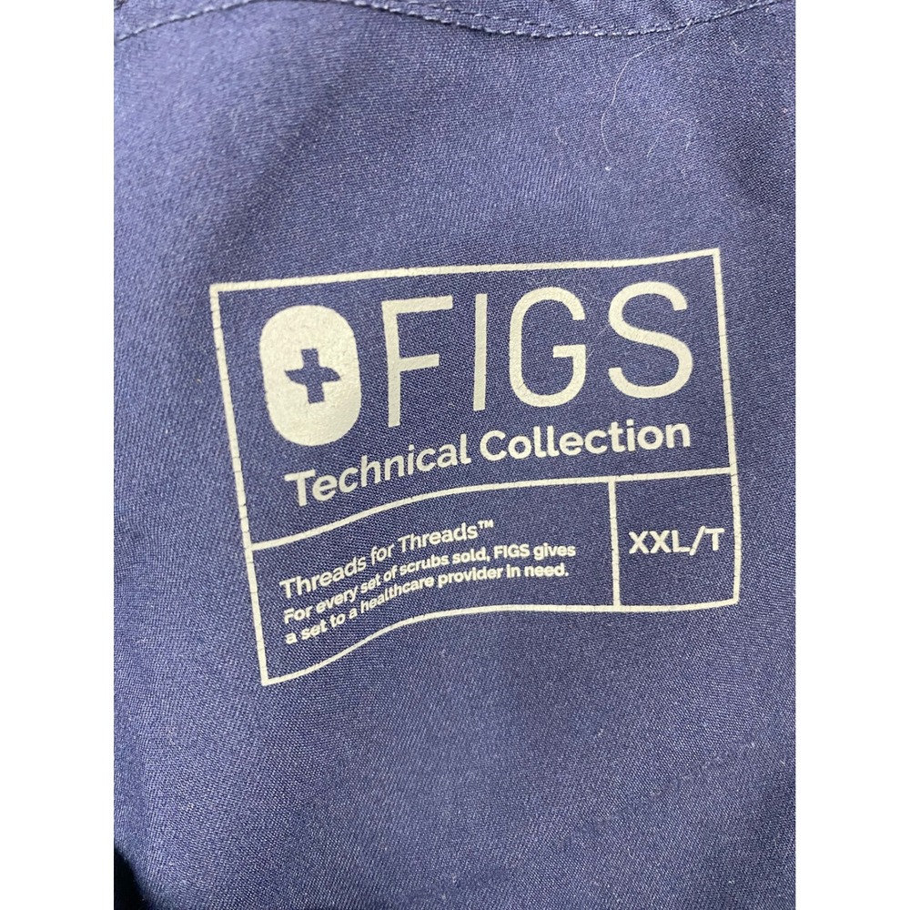 Figs Kade Technical Collection Scrubs‎ Pants Women 2XL Tall Blue Doctor Medical - Picture 2 of 9